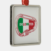 Dolomieten die Carabiner beklimmen Metalen Ornament (Rechts)