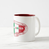 Dolomieten die Carabiner beklimmen Tweekleurige Koffiemok (Voorkant rechts)