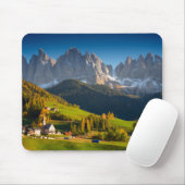 Dolomieten dorp in herfst mousepad muismat (Met muis)