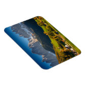 Dolomieten dorp in herfst rechthoekige magneet (Rechterzijde)