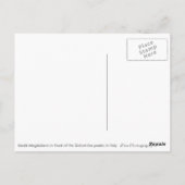 Dolomieten dorp in het herfst "saluti"-briefkaart briefkaart (Achterkant)