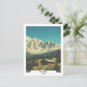 Dolomieten, Italië  Alpen Briefkaart (Staand voorkant)