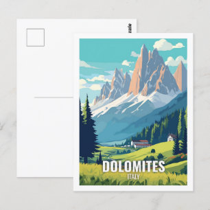 Dolomieten Italië Beroemde reisplekken Briefkaart