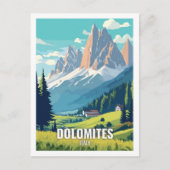 Dolomieten Italië Beroemde reisplekken Briefkaart (Voorkant)