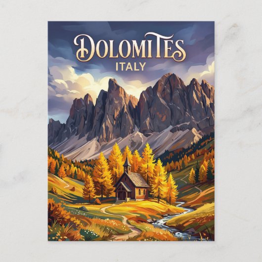 Dolomieten Italië Briefkaart (Voorkant)