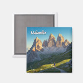 Dolomieten Italië Hiker Travel Magneet (Voorkant / Achterkant)