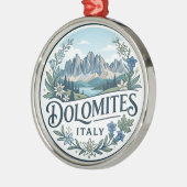 Dolomieten Italië Metalen Ornament (Links)