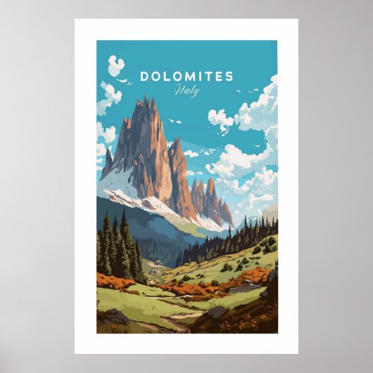 Dolomieten Italië Poster (Voorkant)