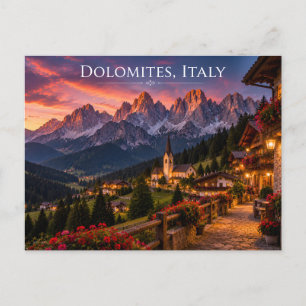 Dolomieten Italië Reisansichtkaart Briefkaart