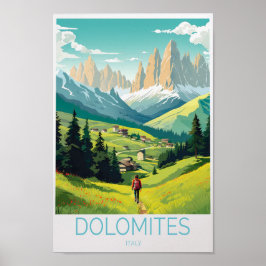 Dolomieten Italië Reisposter Poster