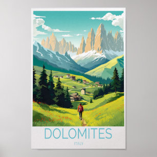 Dolomieten Italië Reisposter Poster