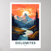 Dolomieten Italië Reisprint Poster (Voorkant)