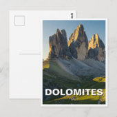 Dolomieten Italië Reizen Briefkaart (Voorkant / Achterkant)