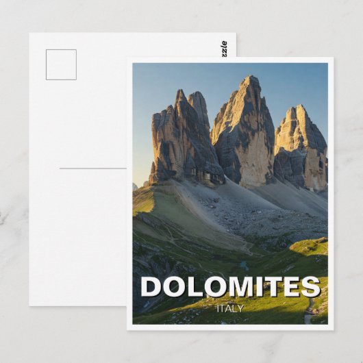 Dolomieten Italië Reizen Briefkaart (Voorkant / Achterkant)
