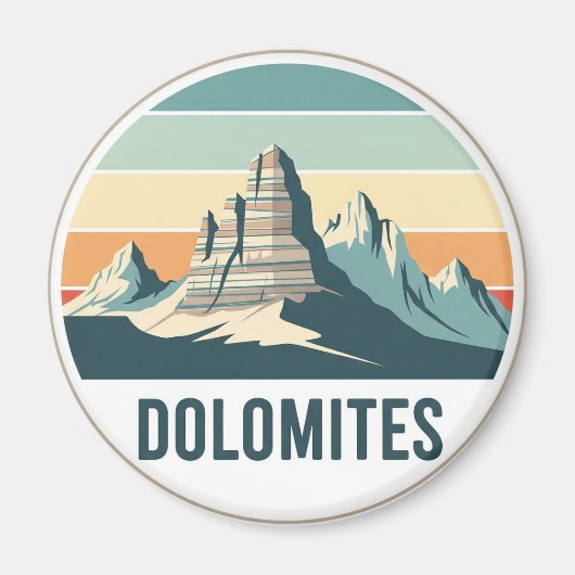 Dolomieten Italië Reizen Magneet (Voorkant)