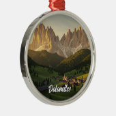 Dolomieten Italië Reizen Metalen Ornament (Rechts)