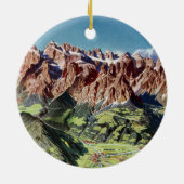 dolomieten Italië Relief Map Keramisch Ornament (Achterkant)