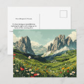 Dolomieten, Italië Retro Reizen Briefkaart (Voorkant / Achterkant)