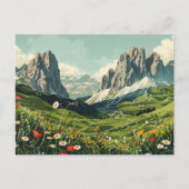 Dolomieten, Italië Retro Reizen Briefkaart (Voorkant)