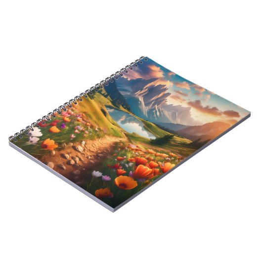 Dolomieten Italië  stijl reisposter Notitieboek (Linkerzijde)