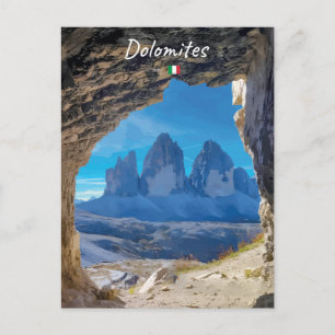 Dolomieten, Italië - Tre Cime grotingezicht Briefkaart