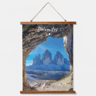 Dolomieten, Italië - Tre Cime Grotzicht Hangend Wandkleed