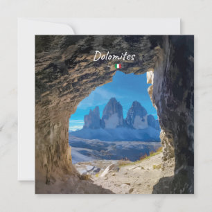 Dolomieten, Italië - Tre Cime Grotzicht Kaart