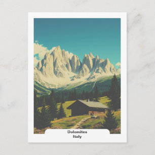 Dolomieten, Italië Vintage Alpen Briefkaart