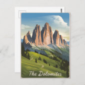 Dolomieten Italië vintage Briefkaart (Voorkant / Achterkant)