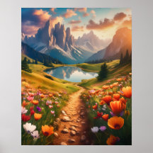 Dolomieten Lake stijl reizen