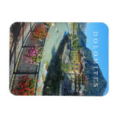 Dolomieten Pozza di Fassa uitzicht koelkastmagneet Magneet (Horizontaal)