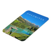 Dolomieten uitzicht van Moena koelkastmagneet Magneet (Linkerzijde)