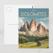 Dolomieten-vintage Briefkaart (Voorkant / Achterkant)