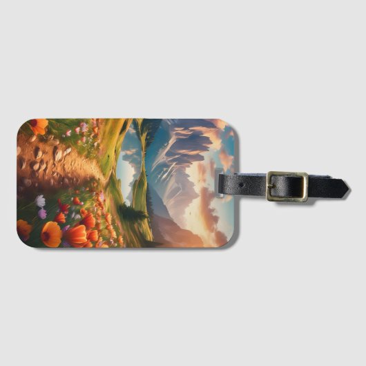 Dolomieten Vintage Reisposter Kunst Bagage Label (Voorkant (horizontaal))