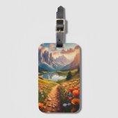 Dolomieten Vintage Reizen Poster Kunst Bagagelabel (Voorkant (verticaal))