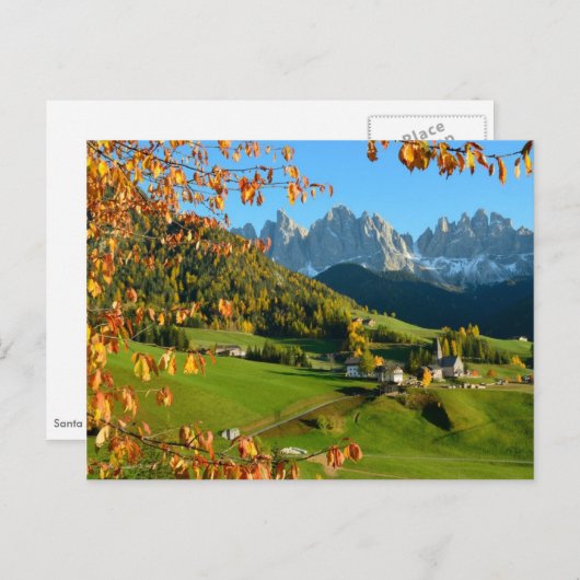 Dolomietendorp in het briefkaart (Voorkant / Achterkant)