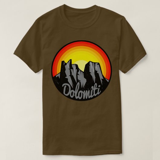 Dolomietengebergte 1 t-shirt (Design voorkant)