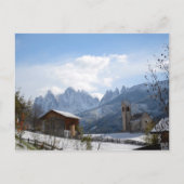 Dolomietenkerk in de winter briefkaart (Voorkant)
