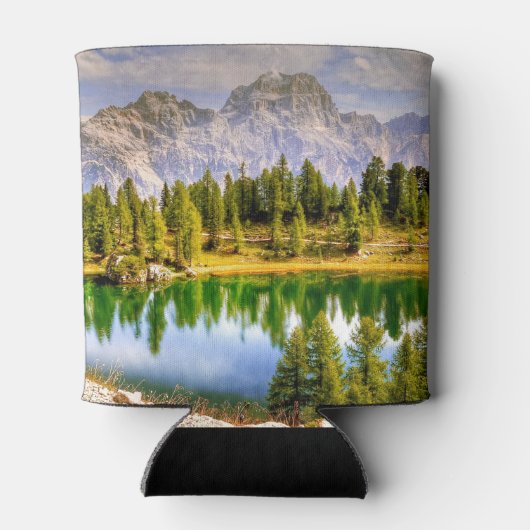 Dolomietgebergten en het sluipende landschap van h blikjeskoeler (Achterkant)