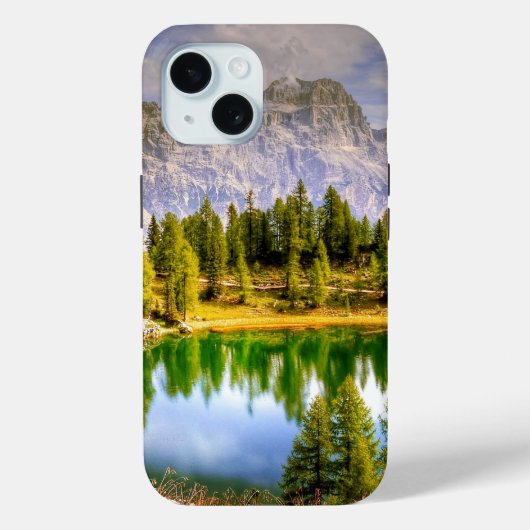 Dolomietgebergten en het sluipende landschap van h Case-Mate iPhone case (Achterkant)