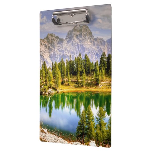 Dolomietgebergten en het sluipende landschap van h klembord (Links)