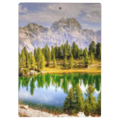 Dolomietgebergten en het sluipende landschap van h klembord (Achterkant)