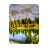 Dolomietgebergten en het sluipende landschap van h magneet (Verticaal)