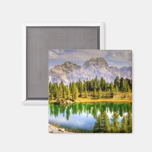 Dolomietgebergten en het sluipende landschap van h magneet (Voorkant / Achterkant)