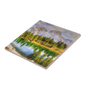 Dolomietgebergten en het sluipende landschap van h tegeltje (Zijkant)