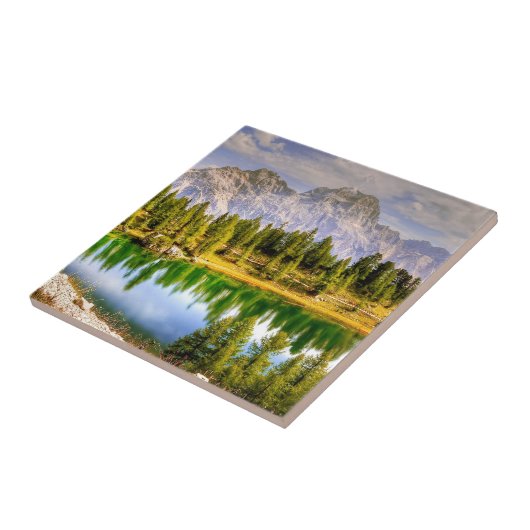 Dolomietgebergten en het sluipende landschap van h tegeltje (Zijkant)