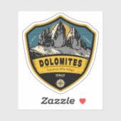 Dolomites, Alpine Adventure , italy  Sticker (Vel)