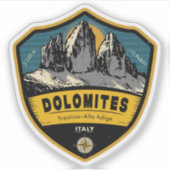 Dolomites, Alpine Adventure , italy  Sticker (Voorkant)