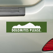 Dolomites alsjeblieft bumpersticker (Op auto)