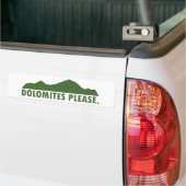 Dolomites alsjeblieft bumpersticker (Op Truck)